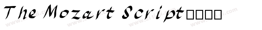 The Mozart Script字体转换